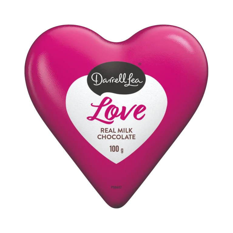 Darrell Lea Love Heart Front
