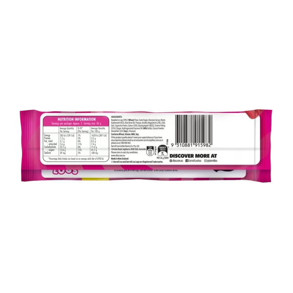 Raspberry Choc Logs 3 Pack 110g | Darrell Lea