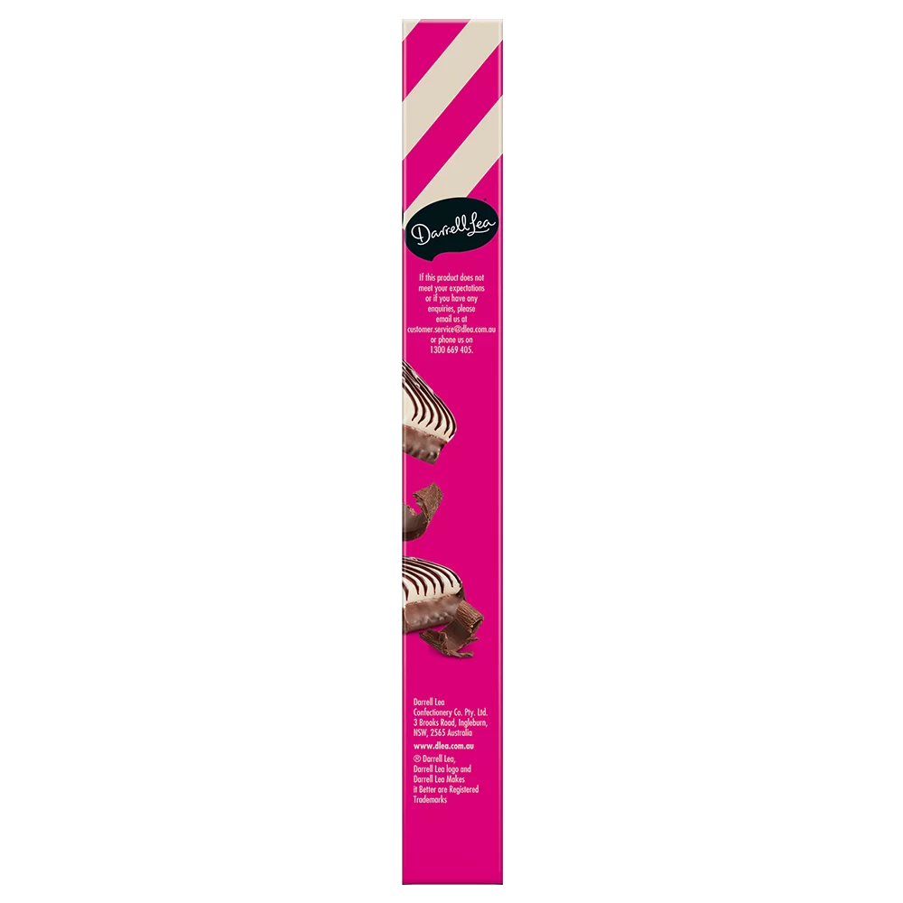 Famous Caramel Snows Dark Chocolate Slice 180g side