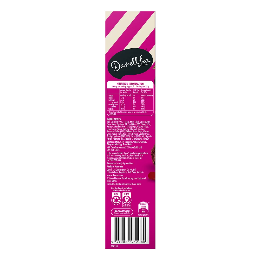 Milk Chocolate Rocklea Road Raspberry Slab 145g - Image 5