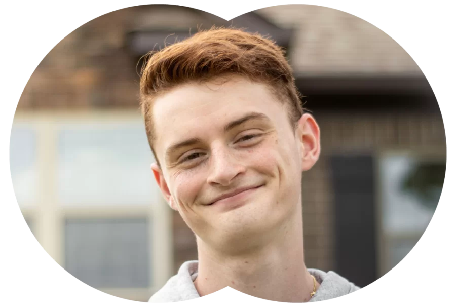 Student smiling